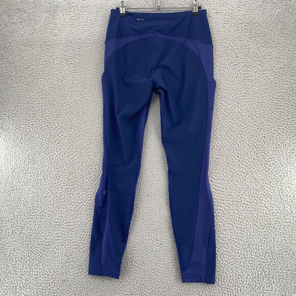 Lululemon Sleet Sprinter Tight Hero Blue Leggings Womens 6 Pockets Activewear - Picture 3 of 14